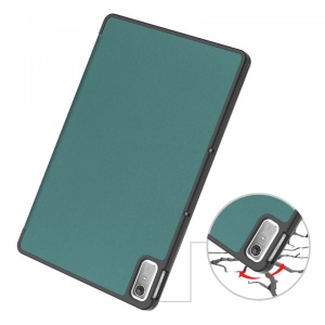 Husa Golden Case, compatibila cu Lenovo Tab P11 Gen 2 TB350 verde inchis