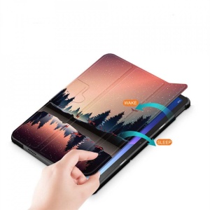 Husa smart cover tableta, pentru Lenovo Tab M10 gen 3 10.1 inch TB-328 model peisaj multicolor