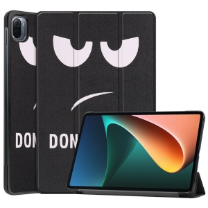 Husa Smart Cover tableta, pentru Xiaomi Mi Pad 5 11 inch 2021 cu model, alb si negru