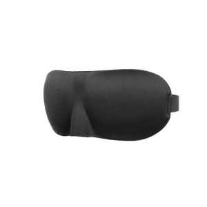 Masca de dormit pentru barbati, 3D, dimensiuni mari, 23 x 9 cm, Neagra