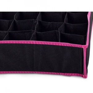 Organizator sosete si lenjerie intima cu 24 de compartimente, Roz