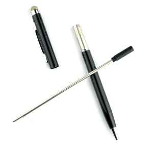 Stylus cu pix si varf din Microfibra - Rosu