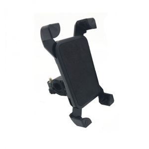 Suport de telefon pentru bicicleta, rotire 360 grade, prindere 4 colturi simultan, negru