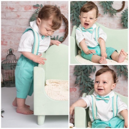 Costum Botez Tudor Verde Menta