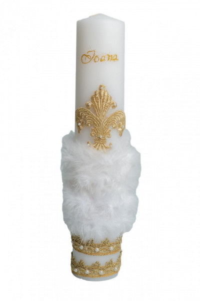 Lumânare botez royal