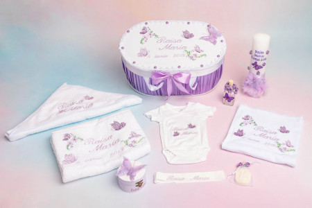Trusou botez biserica - Fluturasi mov 2