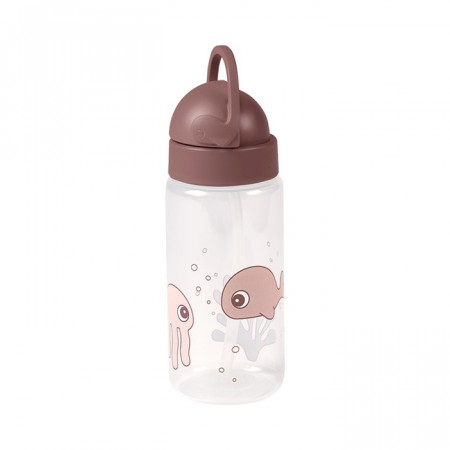 Sticlă pentru apă 350 ml roz Sea - Done by Deer