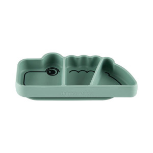 Farfurie din silicon Croco verde - Done by Deer