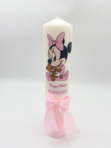 Lumânare botez Baby Minnie