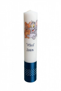 Lumânare botez Tom și Jerry