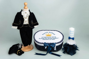 Trusou botez complet Micul Prinț bleumarin