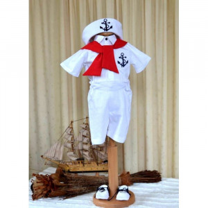 Costum Botez Micul Marinar Model Vara