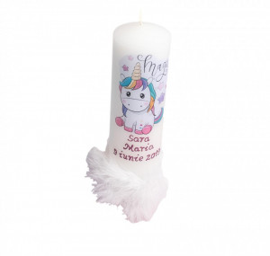 Lumânare botez Unicorn