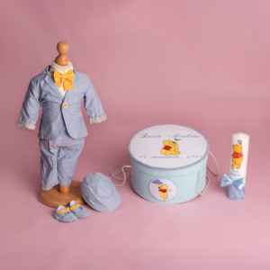 Trusou botez complet Winnie the Pooh bleu