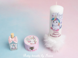Lumânare botez Unicorn