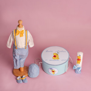 Trusou botez complet Winnie the Pooh bleu
