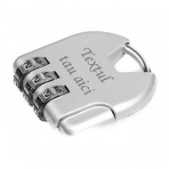 Lacat din metal cu cifru personalizat gravat text, 35 mm