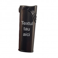 Bricheta metalica neagra antivant personalizata text sau logo