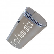 Bricheta metalica antivant personalizata text sau logo g3