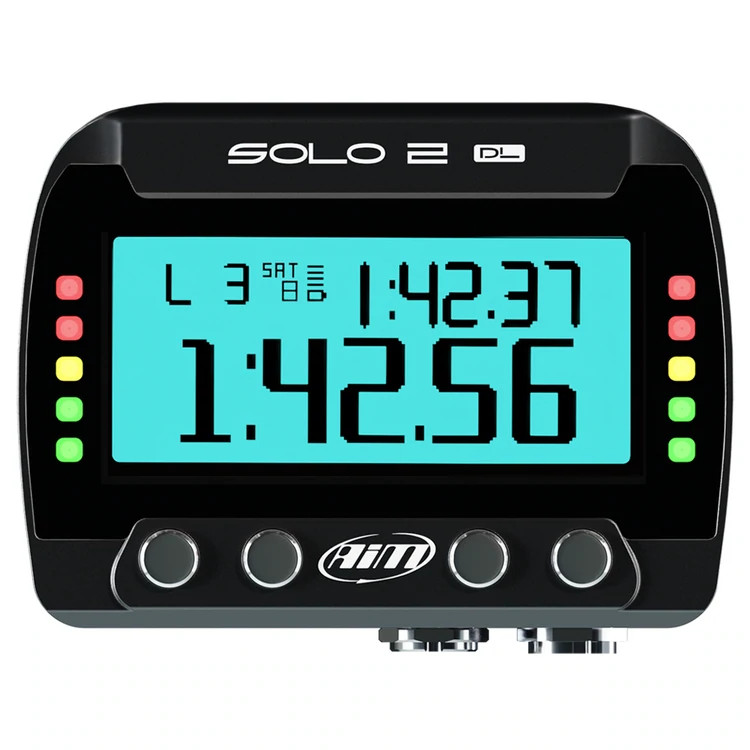 AiM Solo 2 GPS + ECU Car Track Day Lap