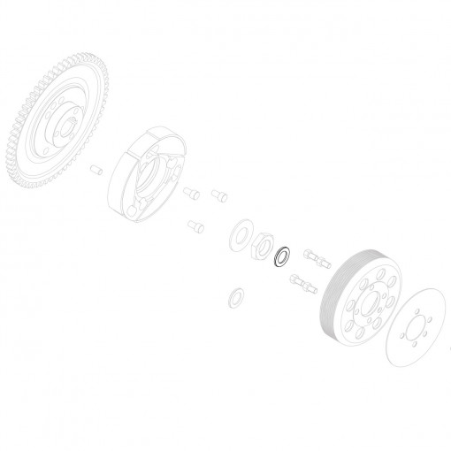 Clutch housing spacer without plate 19,5x12,1x1,8
