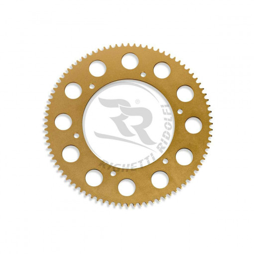 REAR SPROCKET ALUMINUM 219 - GOLD ANODISED - ALUMINIOM ALLOY ERGAL