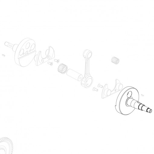 Mini Rok h.crankshaft sprocket side