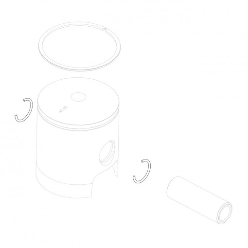 Piston circlip d.12