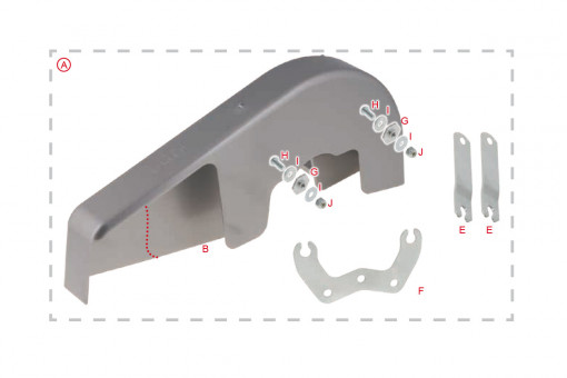 Complete integral chain guard kit