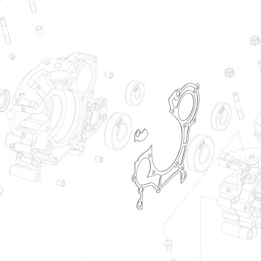 Half-crankcase gasket GP-Rok Jr 0,3