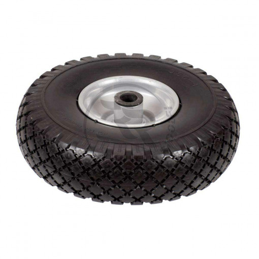 Solid wheel 260x85mm with rollers D.20mm, metal rim.