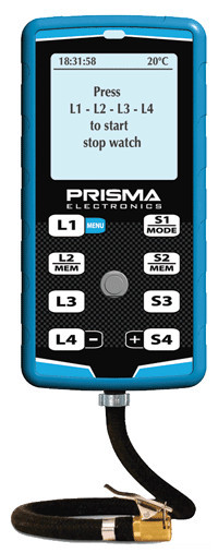 Tire pressure gauge with Stopwatch