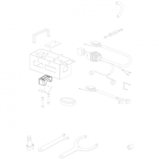 Couple of nylon brackets D.30