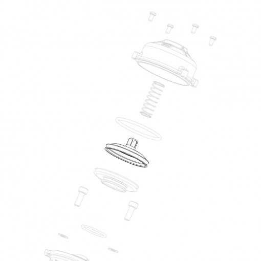 Slide for exhaust valve