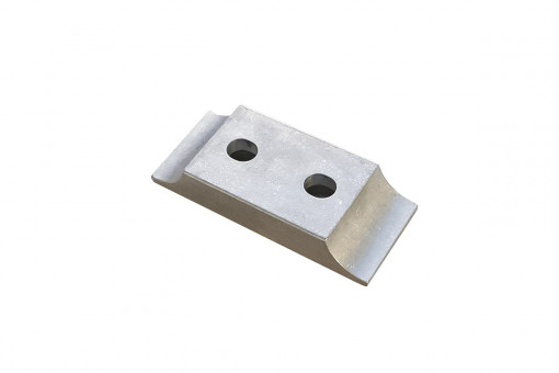 AL rear engine mount bracket 2 screws 92x30 mm