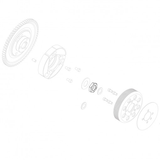 Clutch bodyfix nut M16x1 thr.
