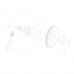 Clutch housing spacer without plate 18,8X10,2X2,5