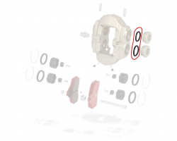 Front caliper plug KZ BSS o-ring