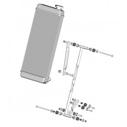 OTK complete radiator with support