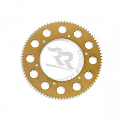REAR SPROCKET ALUMINUM 219 - GOLD ANODISED - ALUMINIOM ALLOY ERGAL
