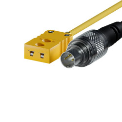 AiM Thermocouple Patch Lead - TC Yellow to 712 3 Pin