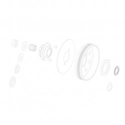 Clutch housing spacer without plate 15x22x1