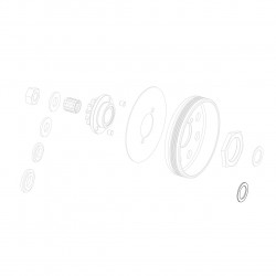 Clutch housing spacer with plate 15x22x1.8