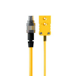 AiM Thermocouple Patch Lead - TC Yellow to 712 3 Pin