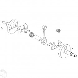 Mini Rok complete crankshaft