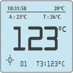 Tire pressure gauge with Infrared tire Pyrometer
