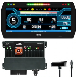 AiM PDM08 With 10" Road Icons Display GPS Data Logging Kit