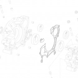 Half-crankcase gasket GP-Rok Jr 0,3