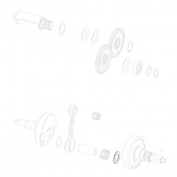 Silver-plated shim d.20,1