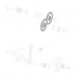 Balancer shaft gear GP-Rok Jr